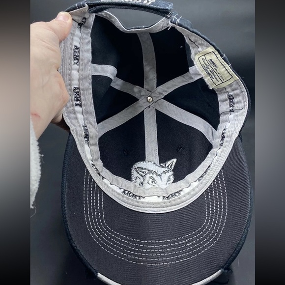 US Army Baseball Cap Distressed Brim Embroidered Donkey Mascot Drew Pearson 🫏 - Picture 7 of 10